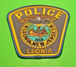 LEONIA BOROUGH NEW JERSEY 1668 NJ 5" POLICE PATCH FREE SHIPPING!!! - Picture 1 of 1