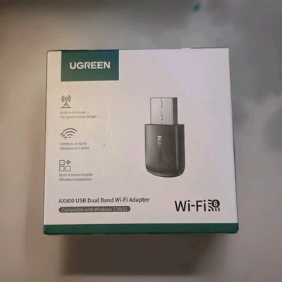 UGREEN WiFi Adapter for Desktop PC, AX900 USB WiFi Adapter with 5GHz/2.4GHz Du - Image 1 of 2