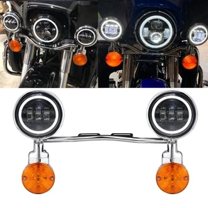 LED Passing Turn Signal Light Bar For Yamaha V Star 650 950 1100 Custom Classic - Picture 1 of 12
