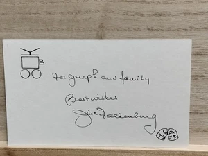 Jinx Faulkenburg signierte Karteikarte - Bild 1 von 6