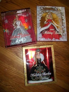 Lote de 3 2007 Holiday Barbie Mrs Claus y Holiday Barbie 2008-2006 Bob MackieHoliday - Imagen 1 de 5