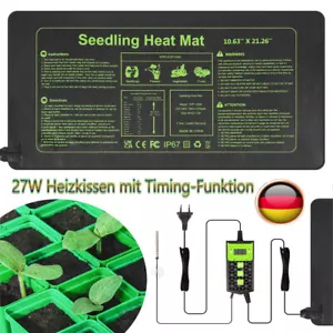Heizmatte Pflanzen Zimmergewächshaus Anzucht Wärmeplatte Wärmematte Heizung IP67 - Bild 1 von 18