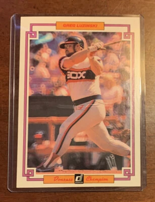 1984 Donruss Champions Jumbo Card Greg Luzinski #13 - Image 1 of 2