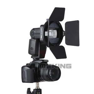 Kit adaptador accesorio Meking Four Leaf Flash Barndoor fr Studio Speedlite K9 K-9