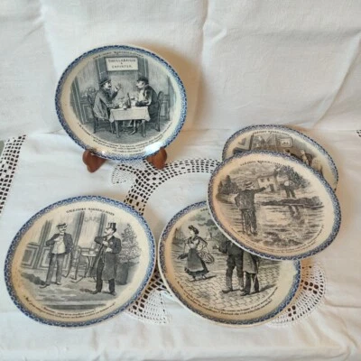 Assiettes Parlantes Galejades Marseillaises De Choisy-le-Roi En Terre De Fer - Photo 1/4