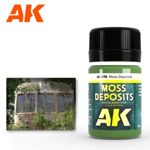 AK Interactive Moss Deposit Enamel Paint 35ml Bottle - Picture 1 of 3