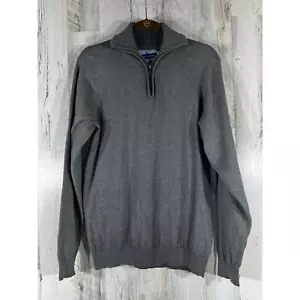 Report Collection Mens Pullover 1/4 Zip Gray Sweater Size Small READ - Picture 1 of 9