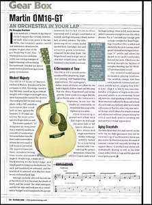 Guitarra acústica Martin 0M16-GT artículo de revisión 2001 caja de cambios comprobación de sonido - Imagen 1 de 3
