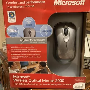 Microsoft Wireless Optical Mouse 2000 Sealed NOS Sealed Box Free Ship BrandNew W - Picture 1 of 1