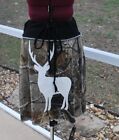 Camoflauge Jersey Deer Bohemian Hippie Upcycled Skirt with Yoga Band NEW Size S