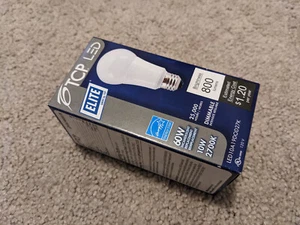 TCP L9A19D2527K 9 Watt 2700K A19 Dimmable LED Light Bulb 800 Lumen 60W Equal - Picture 1 of 4