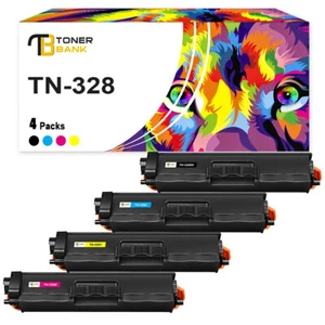 4 Toner XXL TN-328 Compatible avec Brother HL-4570CDW DCP-9270CDN MFC-9970CDW - Photo 1/11