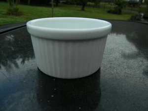 NEW BAUSCHER GERMANY RAMEKIN 3.5" DIAMETER RIBBED, SMOOTH EDGE NEW #617 - Picture 1 of 8