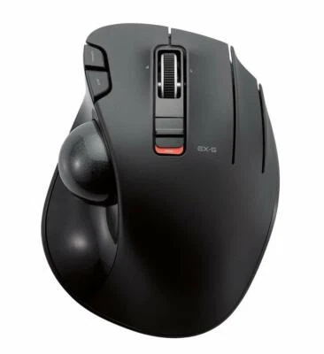 ELECOM M-XT3DRBK Wireless Trackball Mouse 6-Button with Smooth Tracking Functio - Image 1 of 4