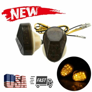 Luz LED de montaje empotrado de señales de giro delanteras para Kawasaki ZX9R ZX7R ZX6R ZX636 ZX12R - Imagen 1 de 7