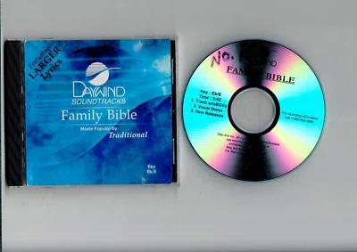 Bandas sonoras Daywind, Biblia familiar, tradicional, Eb/E, CD de acompañamiento de iglesia Foto 1 de 2