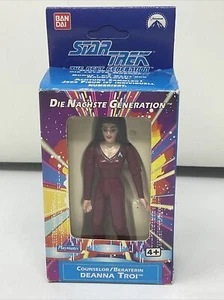 RARA FIGURA DE ACCIÓN BANDAI CAJA ALEMANA STAR TREK CONSEJERA DEANNA TROI Caja abierta - Imagen 1 de 7