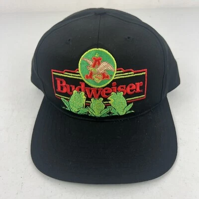 Rare Vintage 1994 Budweiser Snapback 3 Frogs Embroidered Hat Snapback - Image 1 of 4