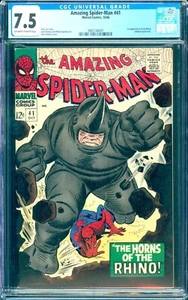 Amazing Spider-Man #41 (1966) CGC 7.5 -- O/w to white pgs; 1st Rhino appearance - Picture 1 of 2