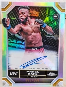 2024 Topps Chrome UFC Manel Kape Rookie Auto Refractor 63/150 - Picture 1 of 2