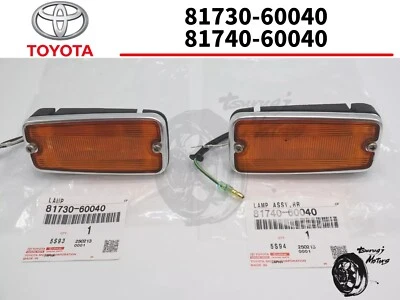 Luces de señal de giro marcador lateral Toyota genuinas 69-75 Land Cruiser FJ40 FABRICANTE DE EQUIPOS ORIGINALES nuevas Foto 1 de 4