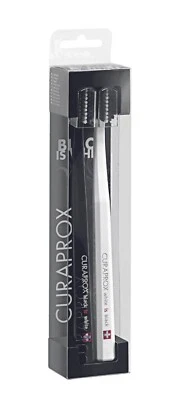 Curaprox BLACK IS WHITE CEPILLOS DE DIENTES DUOPACK - Nuevo - Envío a todo el mundo
