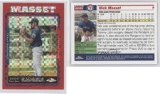 2005 Topps Chrome Update & Highlights Red X-Fractor /65 Nick Masset Rookie RC