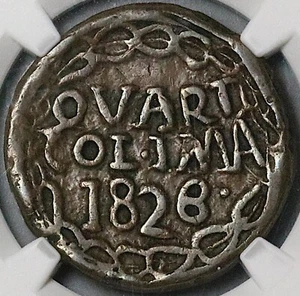 Moneda local de México rara de 1/4 de cuarto real Colima 1826 NGC VF 20 POP 1/0 (25051901C) - Imagen 1 de 6