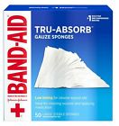 Band-Aid Gauze Tru-Absorb Sponges / Pads Large ( 4" x 4" ) 50ct 