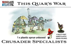 Quar Crusade Specialists Wargames Atlantic 1 X Plastic Sprue Unboxed 28mm 1/56 - Picture 1 of 13