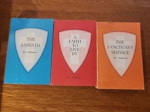 3 SDA M L Andreasen Books: A Faith To Live By/The Sabbath/The Sanctuary Service - Picture 1 of 16