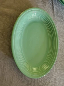 Fiesta Serving Platter Retired Sea Mist Green Fiestaware 11½" x9" Homer Laughlin - Picture 1 of 5