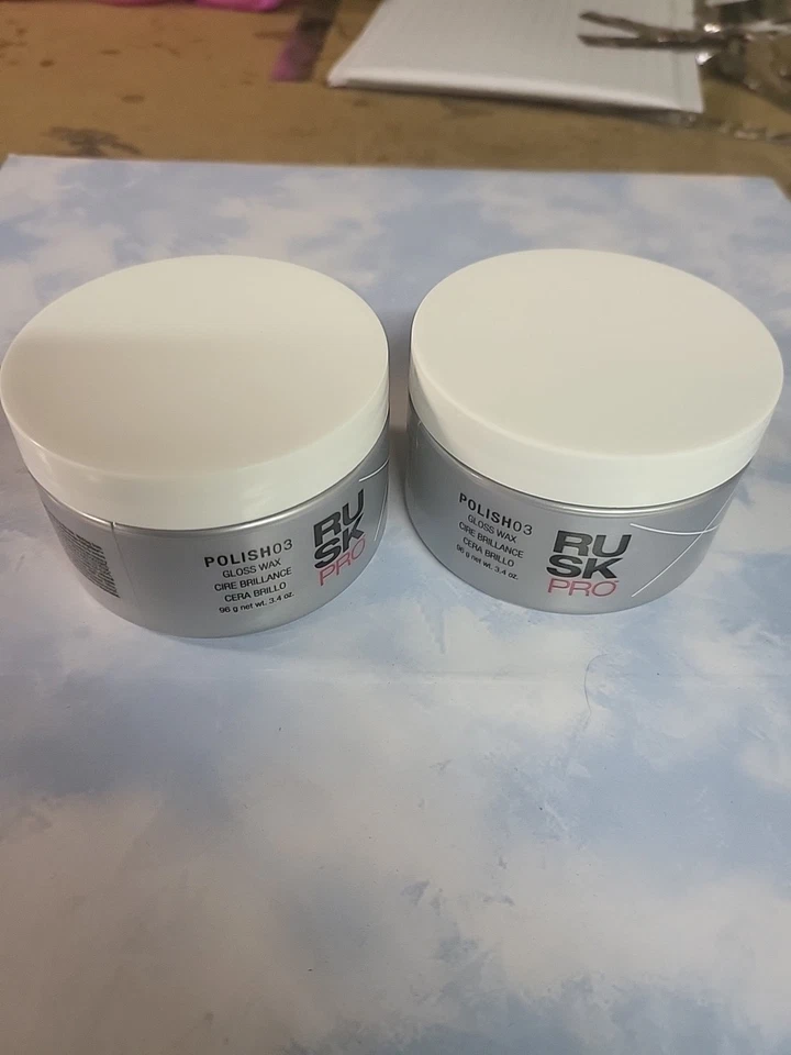 Pack de 2! Cera para cabello brillante RUSK PRO POLISH 03 3,4 OZ sujeción ligera para control de brillo Foto 1 de 1
