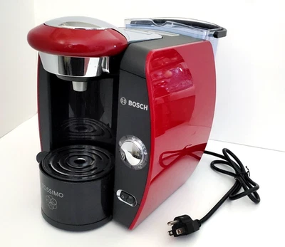 BOSCH Tassimo Red Coffee Maker TAS4616UC/05 W/ Cleaning Disc & Pods | Tested - Image 1 of 4
