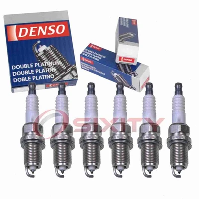 Velas de ignição Denso Platinum longa vida útil 6 peças para 2002-2012 Jeep Liberty 3.7L V6 po - Imagem 1 de 4