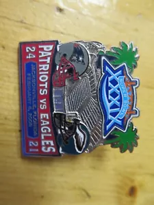 Super Bowl XXXIX 2005 New England Patriots vs Philadelphia Eagles Pin TM NFLP - Imagen 1 de 7