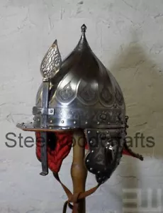 Aching Ottoman Helmet Islamic 16 Gauge Steel Knight Historical Helmet - Picture 1 of 4