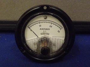 Phaostron 621 Ammeter 0 to 30 Amperes D.C. 2" NSN 6625-00-950-9848 - Picture 1 of 5