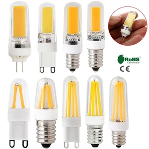 G4 G9 E12 E14 Dimmable LED Corn Bulb Silicone Crystal COB Filament Lights Lamp C - Picture 1 of 16