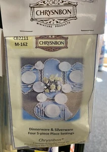 Chrysnbon Miniature Dollhouse Dinnerware/Silverware Kit #CHR2211 - Picture 1 of 2