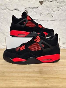 Air Jordan 4 Retro 'Red Thunder' Men's Size 14 Pre-owned Sneakers CT8527-016 - Picture 1 of 6