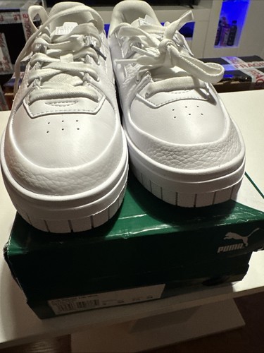 Scarpe casual Puma Cali Dream in pelle stringate da donna bianche sneakers UK 5 EU 38