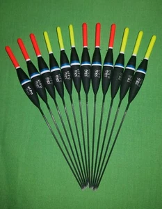 *BARGAIN* 12 x Assorted High Quality Pole Fishing Floats (Pack A) - Picture 1 of 1