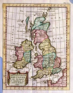 Antique map, Buffier, Carte de la Grande Bretagne - Picture 1 of 1
