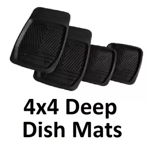 Honda CR-V CRV 4x4 HEAVY DUTY Rubber Non Slip Grip TRAY Mud Mats 4pce - Picture 1 of 1