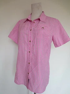 Blusa camisa outdoor blusa manga corta CMP dry función 38 cuadros rosa como NUEVA /J - Imagen 1 de 5