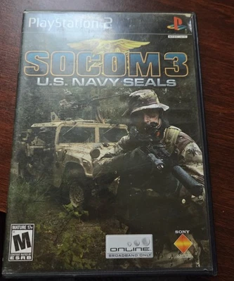 SOCOM 3 U.S. Navy SEALs Sony Playstation 2 PS2 Game CIB Complete Used - Image 1 of 2