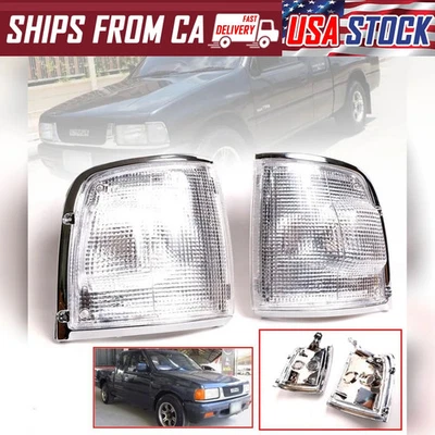 Fit 五十铃 TFR Holden Rodeo 拾音器 1989 - 1999 年前角灯一对 LR — 第 1/4 张图片