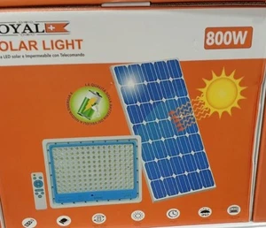 Royal Faro led 800W pannello solare con sensore crepuscolare telecomando IP 67 - Foto 1 di 5