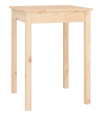 VidaXL Brand New Solid Pine Dining Table 55x55x75 cm – 2 Available - Image 1 of 3